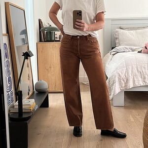 Levis 501 90s color Brown